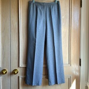High Quality Fully Lined Dress Trousers Tight Gray Tweed Fabric Le Suit Size 6